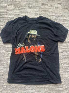 Post Malone Black Graphic Short Sleeve Tee